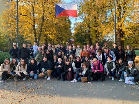 Students doing an exchange at Praga